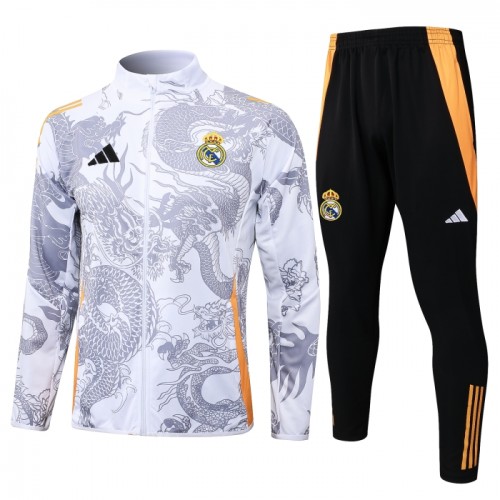 Real Madrid Dragon Odijela Za Trening 2024-25 Bijela Real Madrid Dragon Odijela Za Trening 2024-25 Bijela